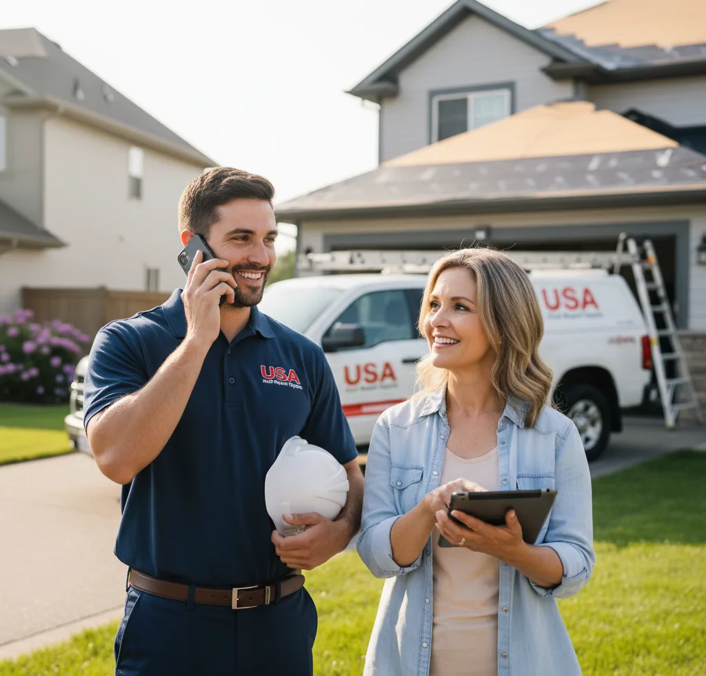 USA Roof Repair Experts customer support in Platte
